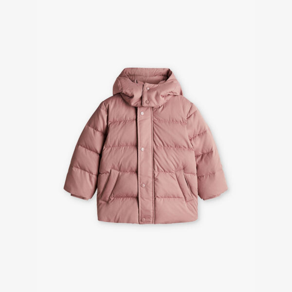 

Утепленная куртка-пуховик со съемным капюшоном 2-10 лет H&M Adorables, розовый