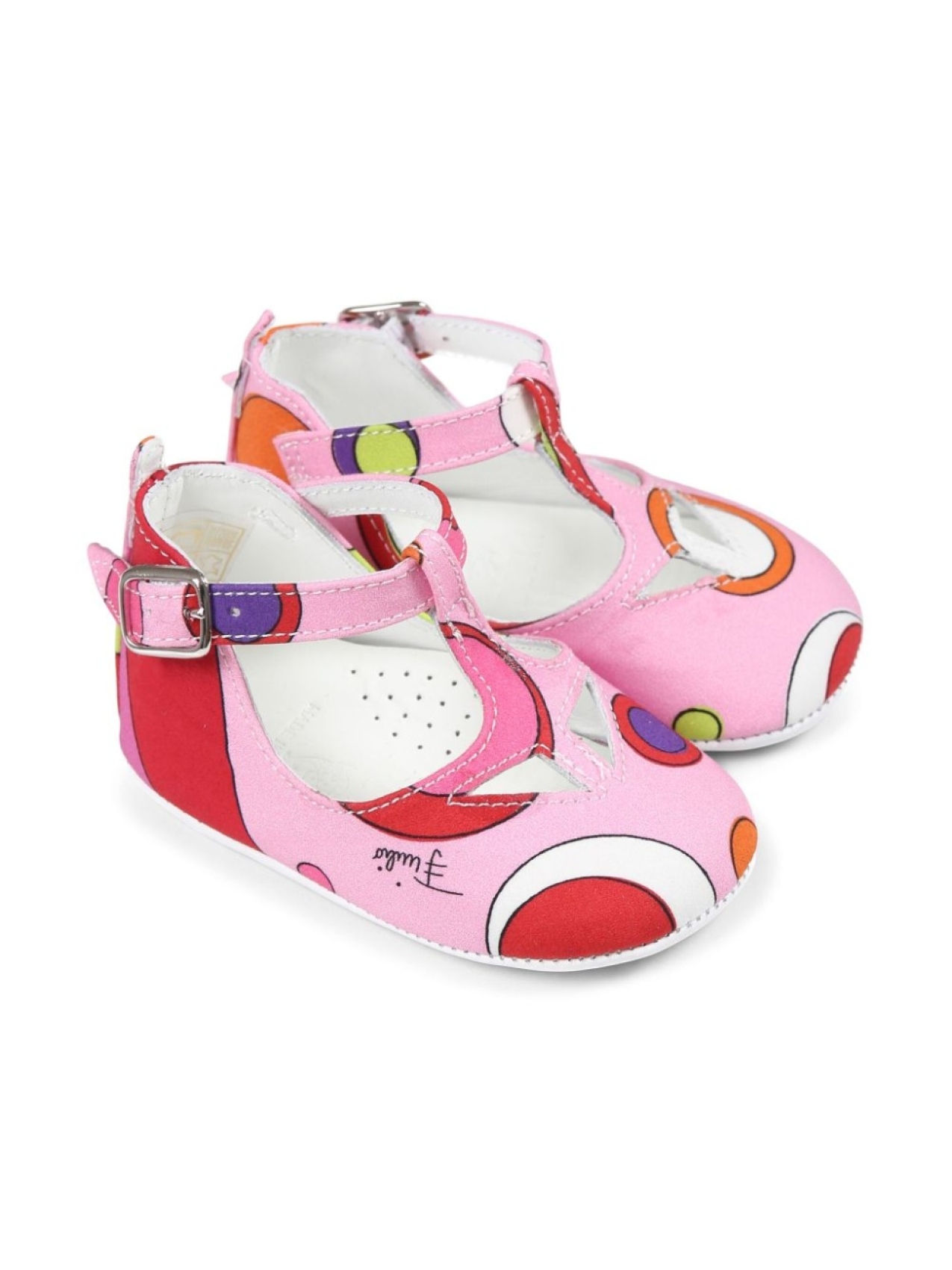 

PUCCI Junior балетки с принтом, розовый