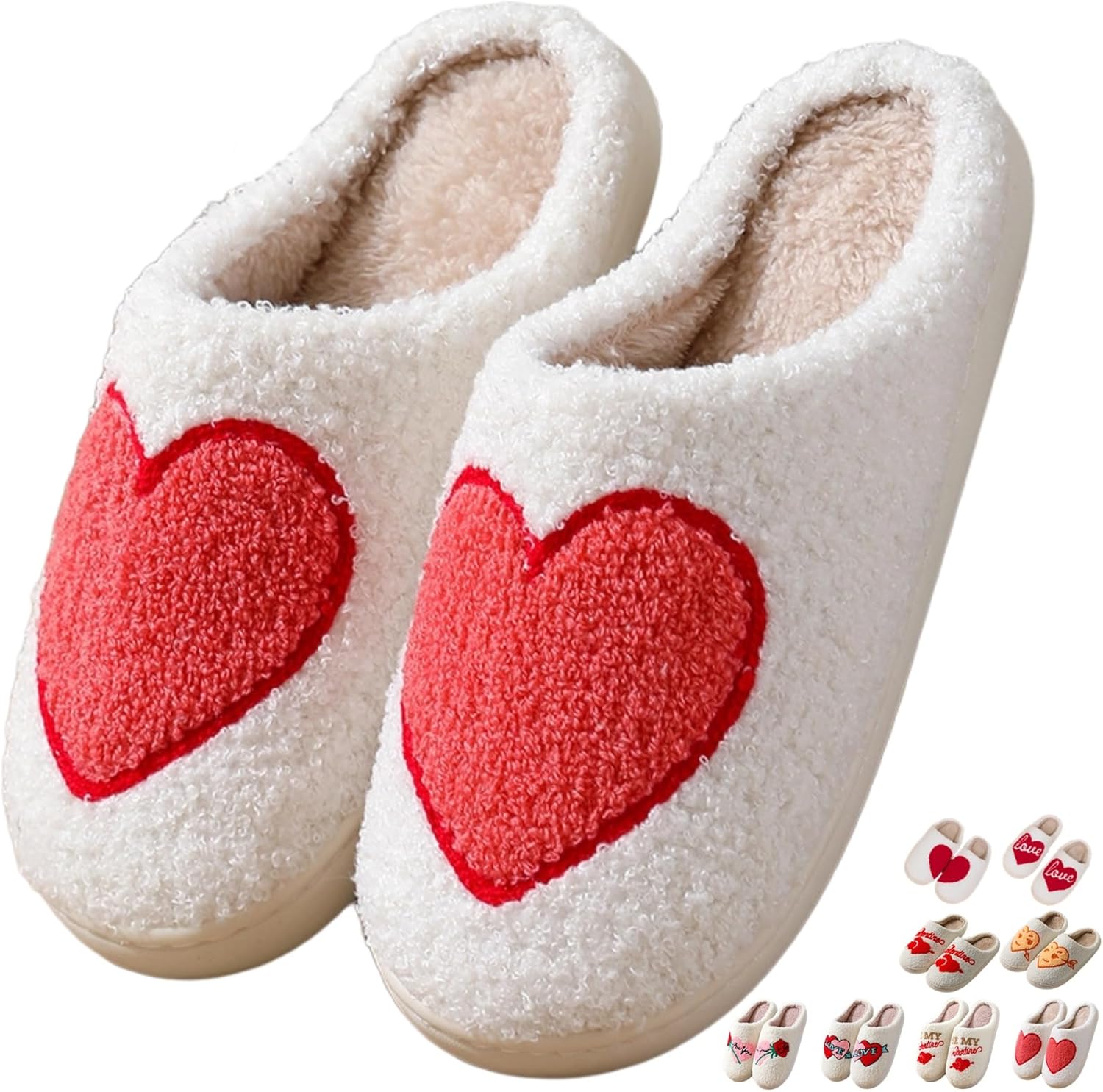 

Мягкие плюшевые тапочки, теплые тапочки, тапочки для пар, тапочки ко Дню святого Валентина, удобные тапочки для женщин и мужчин, домашние, мягкие, уютные, с нескользящей подошвой, тапочки для спальни, пушистые тапочки, подарок Iwhgrmp, Love Shap...