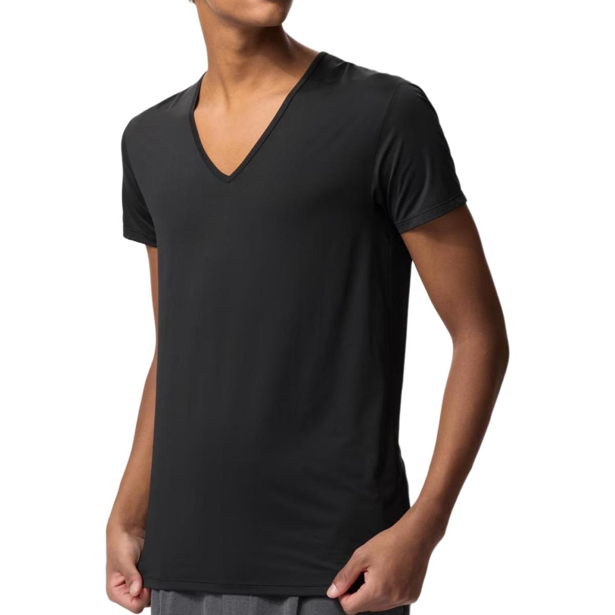 

UNIQLO Футболка AIRism Mesh Series мужская black, Черный, UNIQLO Футболка AIRism Mesh Series мужская black