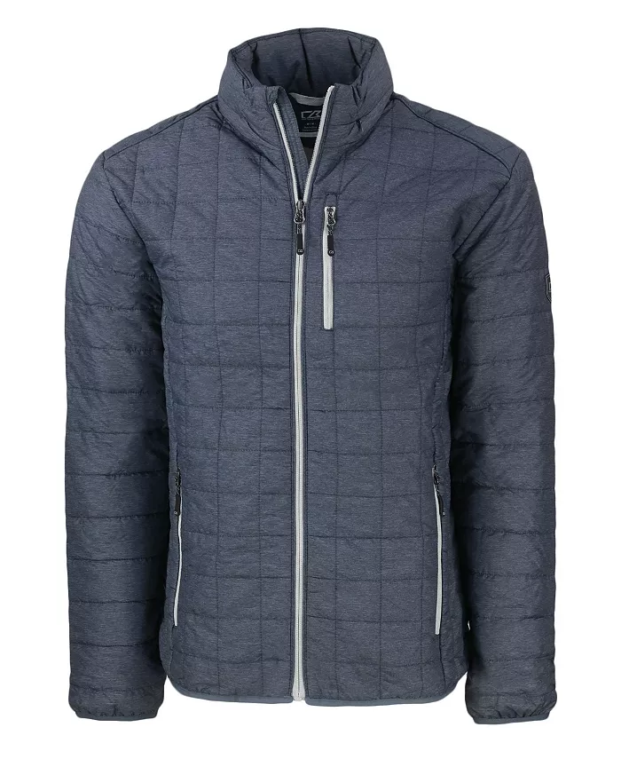 

Куртка мужская утепленная с подкладкой PrimaLoft Eco, на молнии, модель Rainier Cutter & Buck, серый