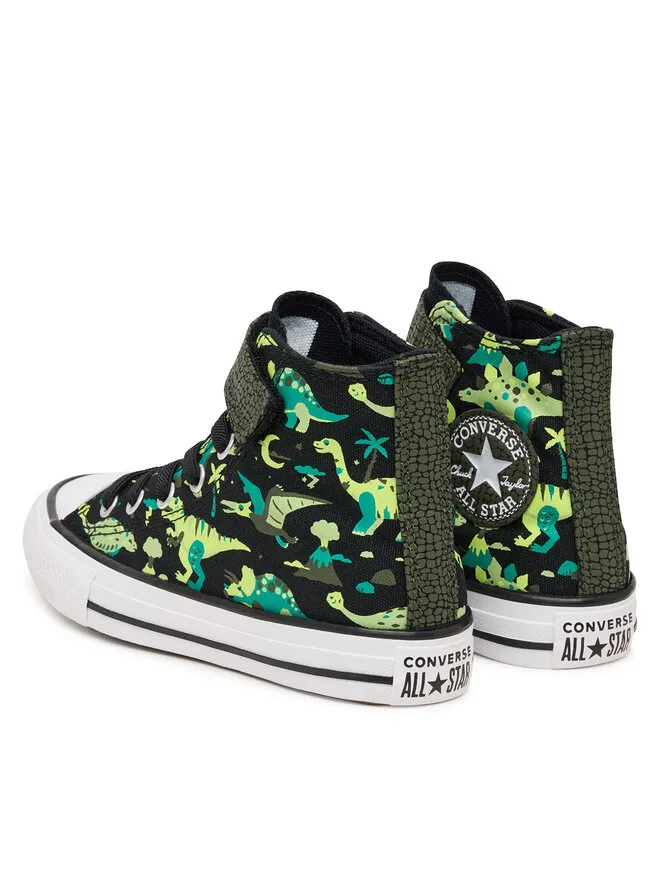 Converse Кроссовки Chuck Taylor All Star Easy-On Dinos A15899C из черной ткани — фото 3