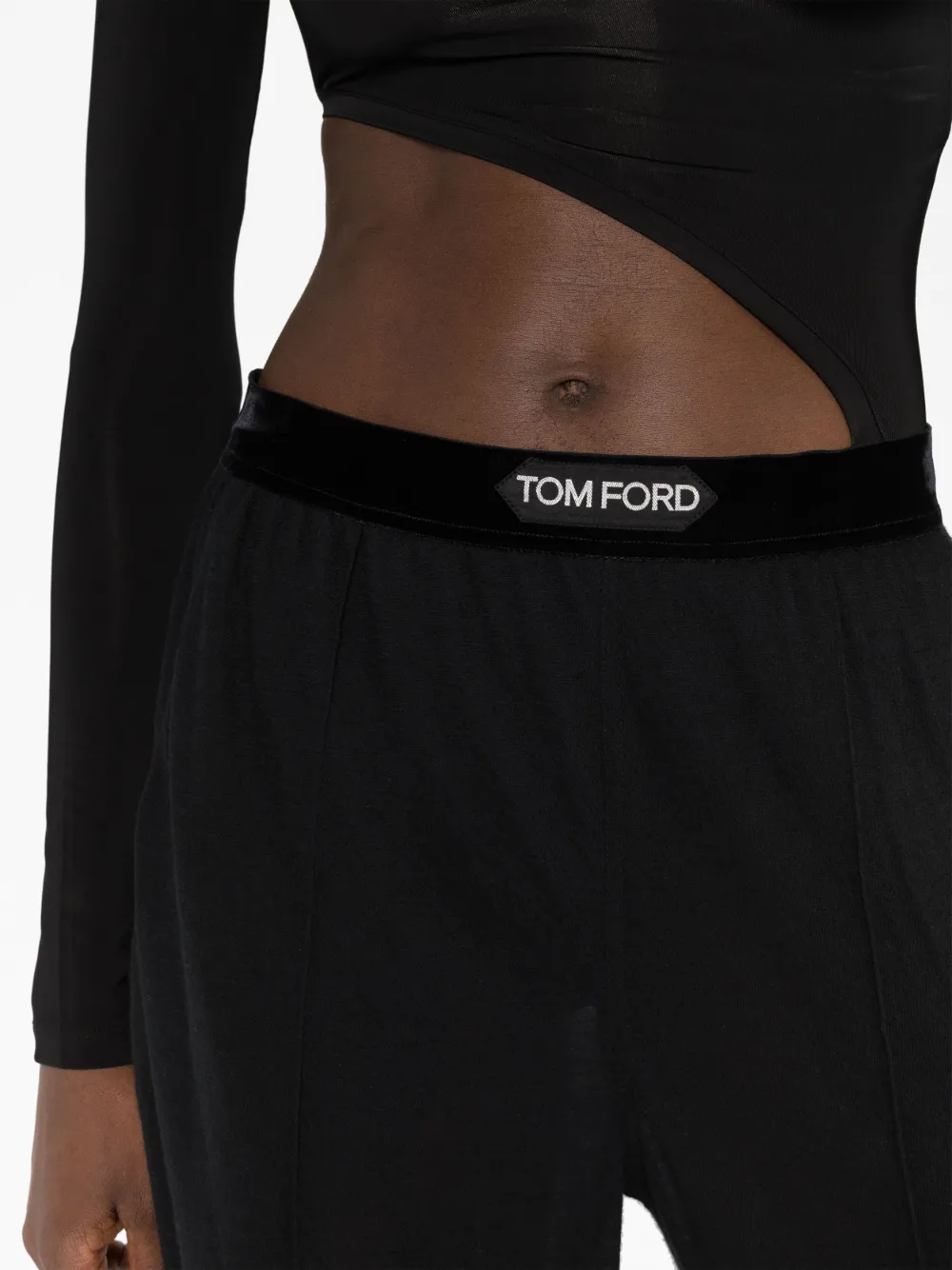 Кашемировые спортивные брюки с логотипом TOM FORD, черный — фото 3