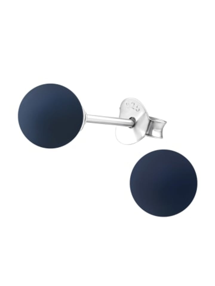 

Alexander York Серьги-гвоздики, жемчужина 6 мм темно-синего цвета, серебро 925 пробы, комплект из 2 штук