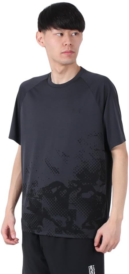 

Under Armour мужская футболка Tech Fade с коротким рукавом, Anthracite/Black