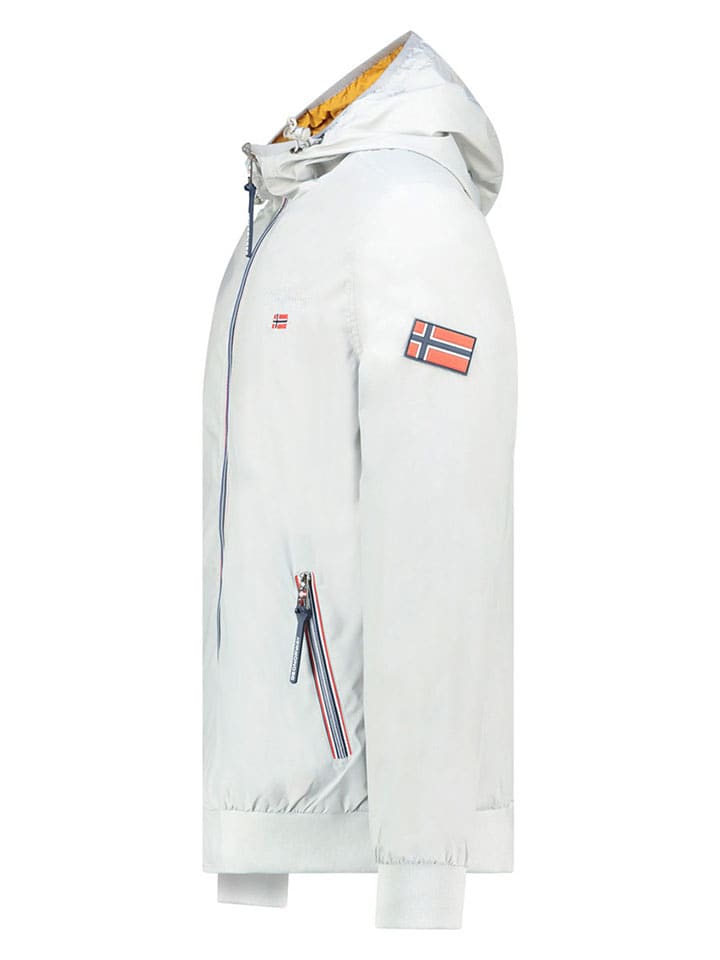 Geographical Norway Куртка переходного периода "Arrivial" светло-серого цвета — фото 3