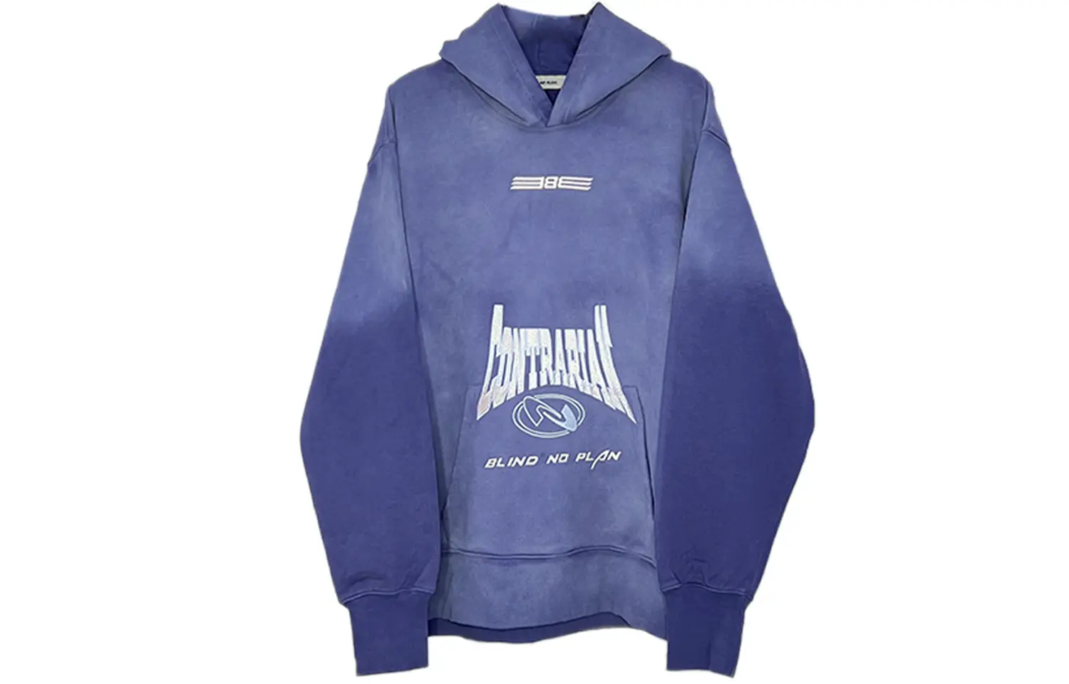 

BLINDNOPLAN Худи свободного кроя обычного размера Унисекс BLIND402, Фиолетовый