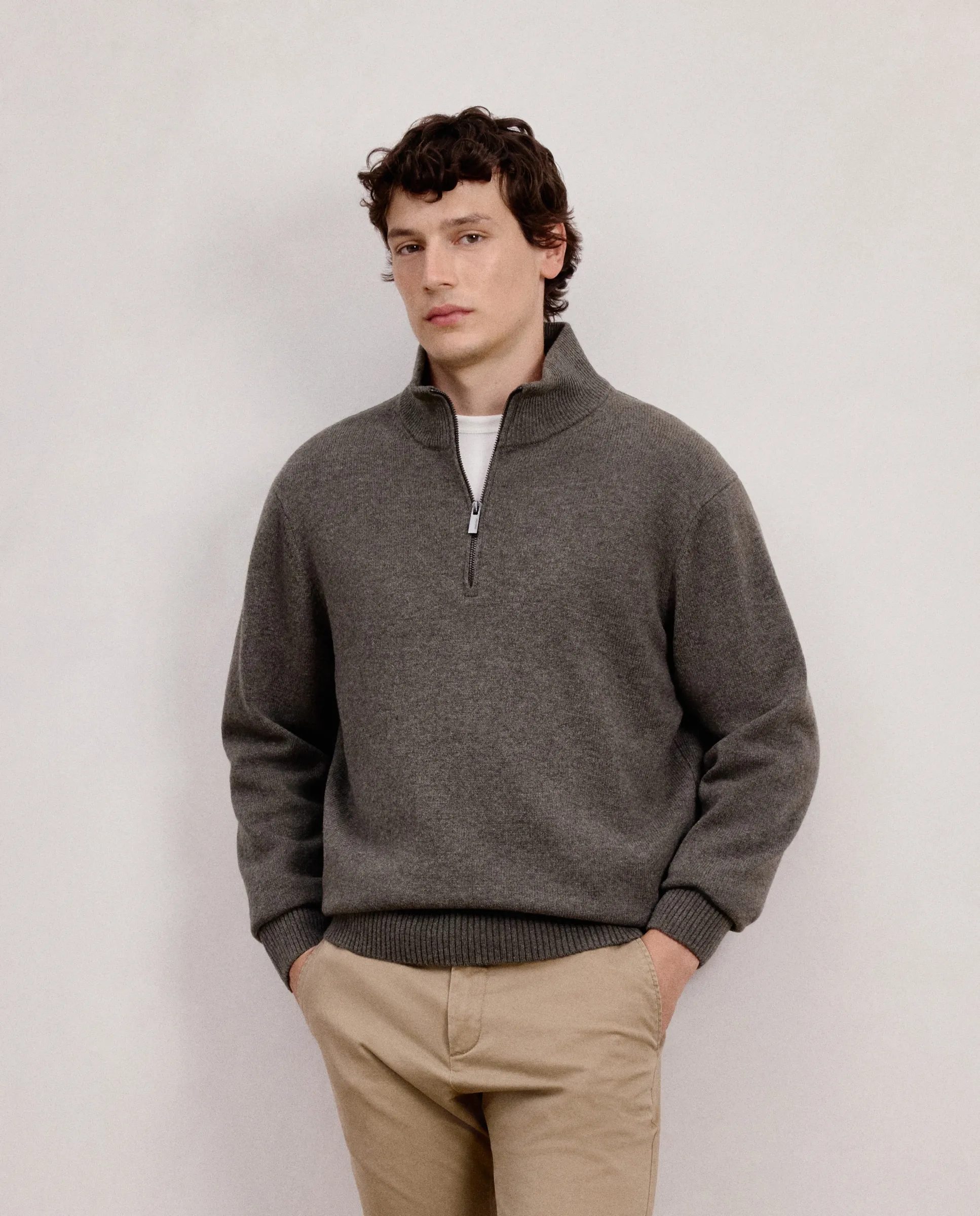 

Мужской свитер на молнии Dustin, зеленый