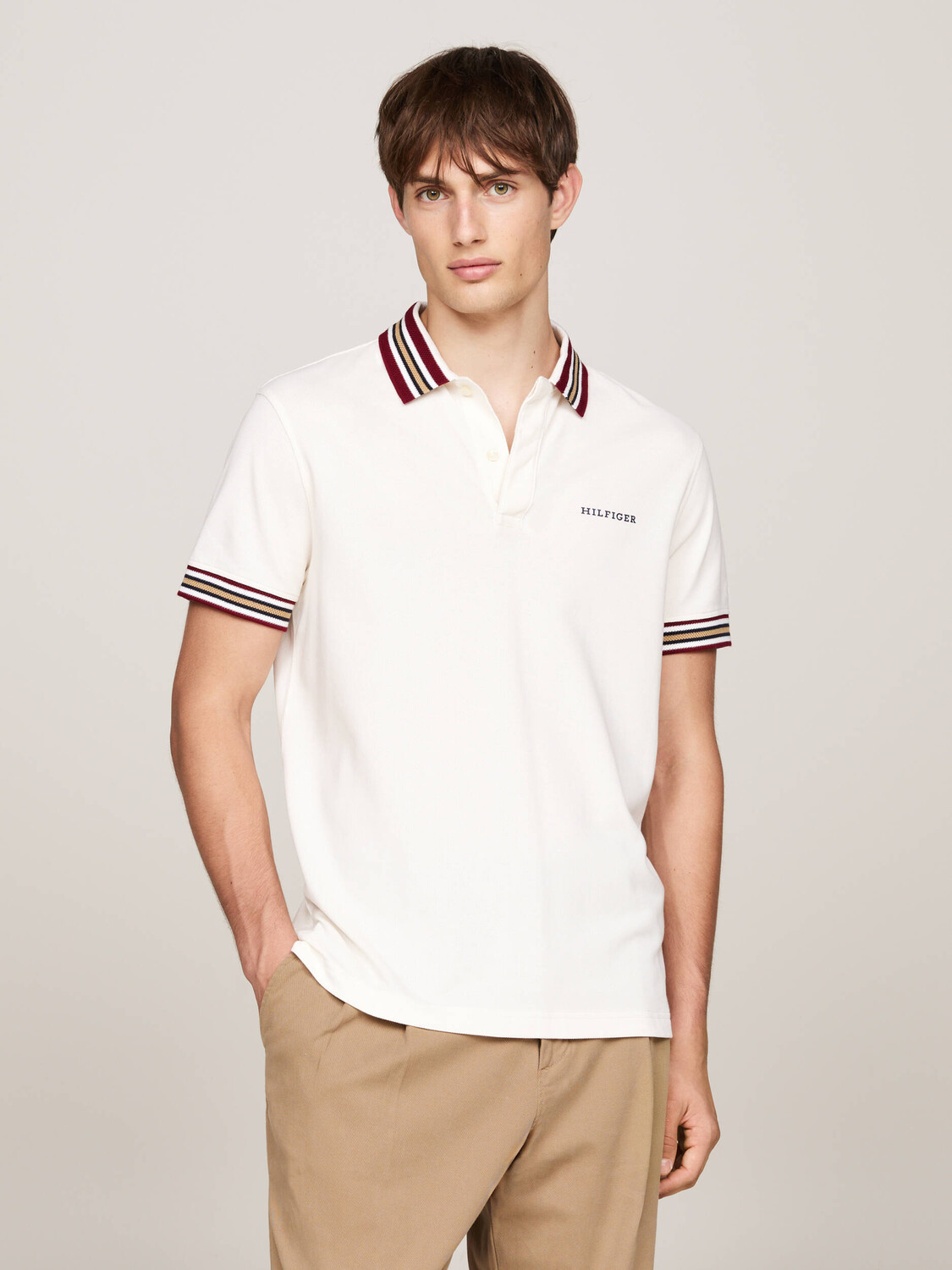 

Поло Tommy Hilfiger Regular Fit, белый