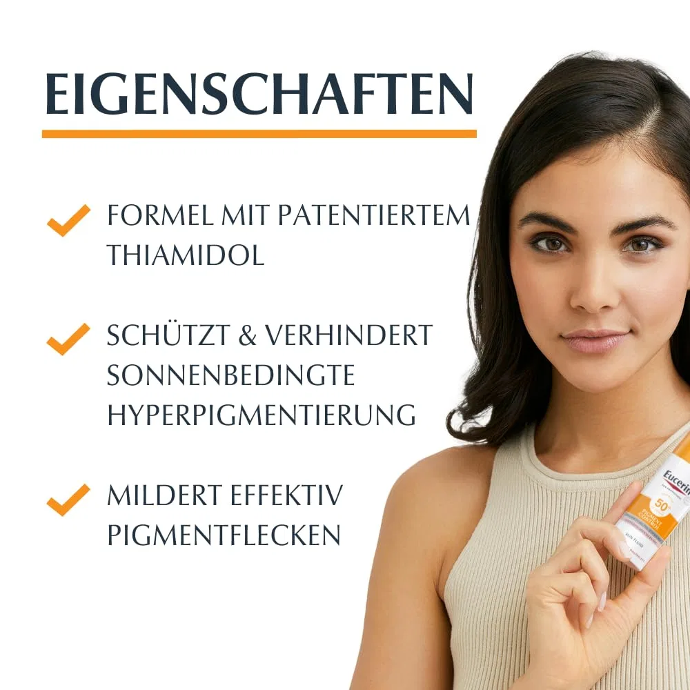 Солнцезащитный флюид для лица «Pigment Control» SPF 50+ 50 мл от Eucerin Eucerin — фото 2
