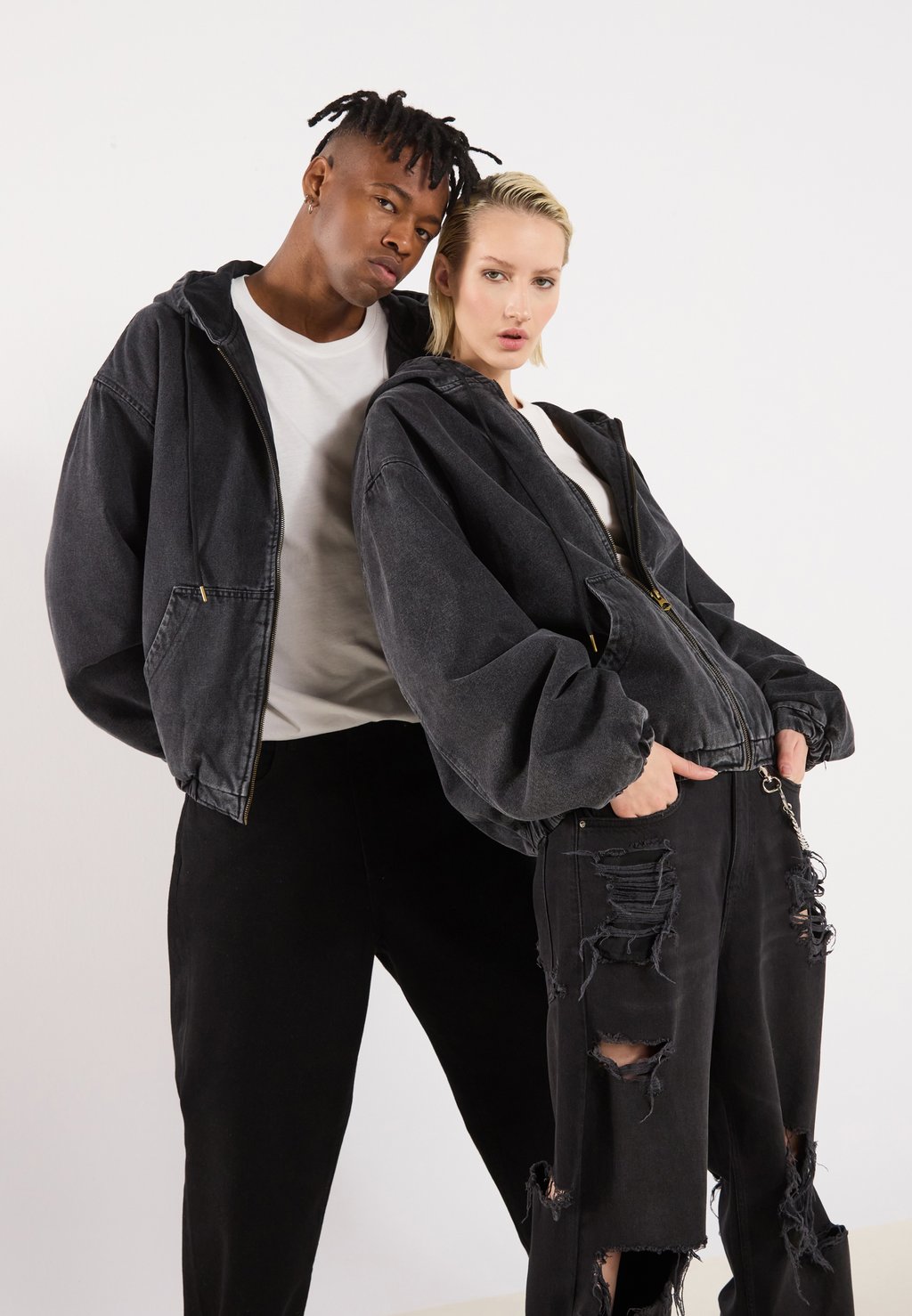 

Демисезонная куртка UNISEX YOURTURN, черный деним