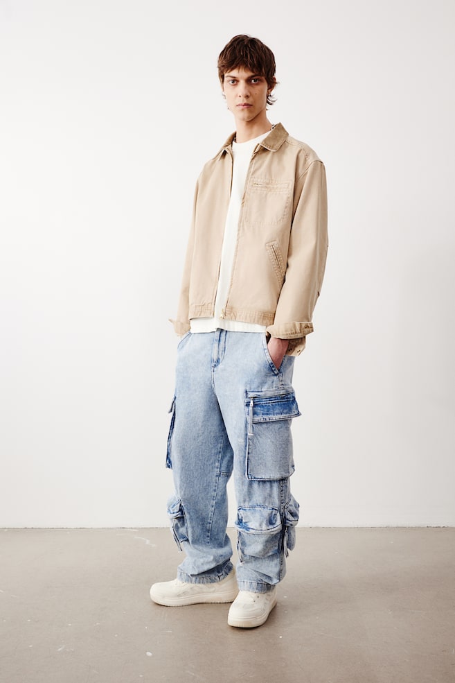 

Свободные джинсы карго H&M, синий