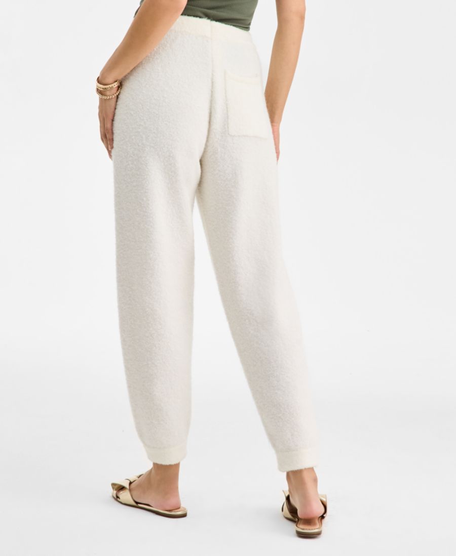 Женские уютные спортивные брюки-свитер, эксклюзивно от Macy's On 34th, Winter Ivory — фото 4