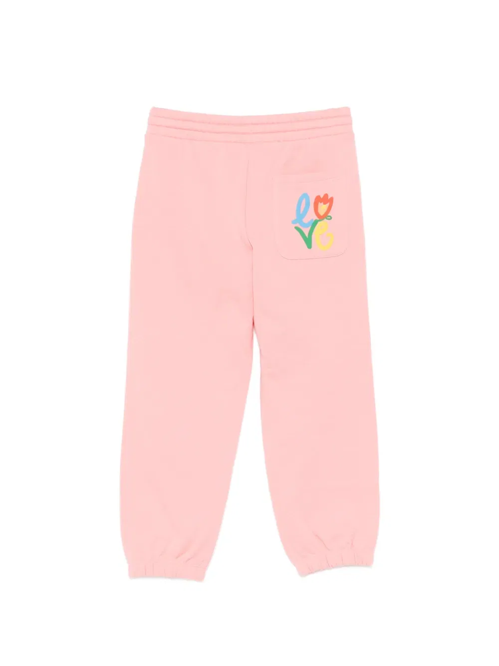Спортивные штаны с мотивом любви Stella Mccartney Kids, розовый — фото 2