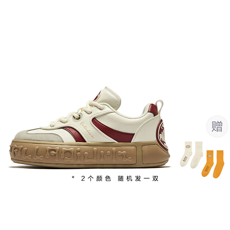 

Кроссовки palladium Skateboarding Shoes Unisex Low-top Red And White, красный