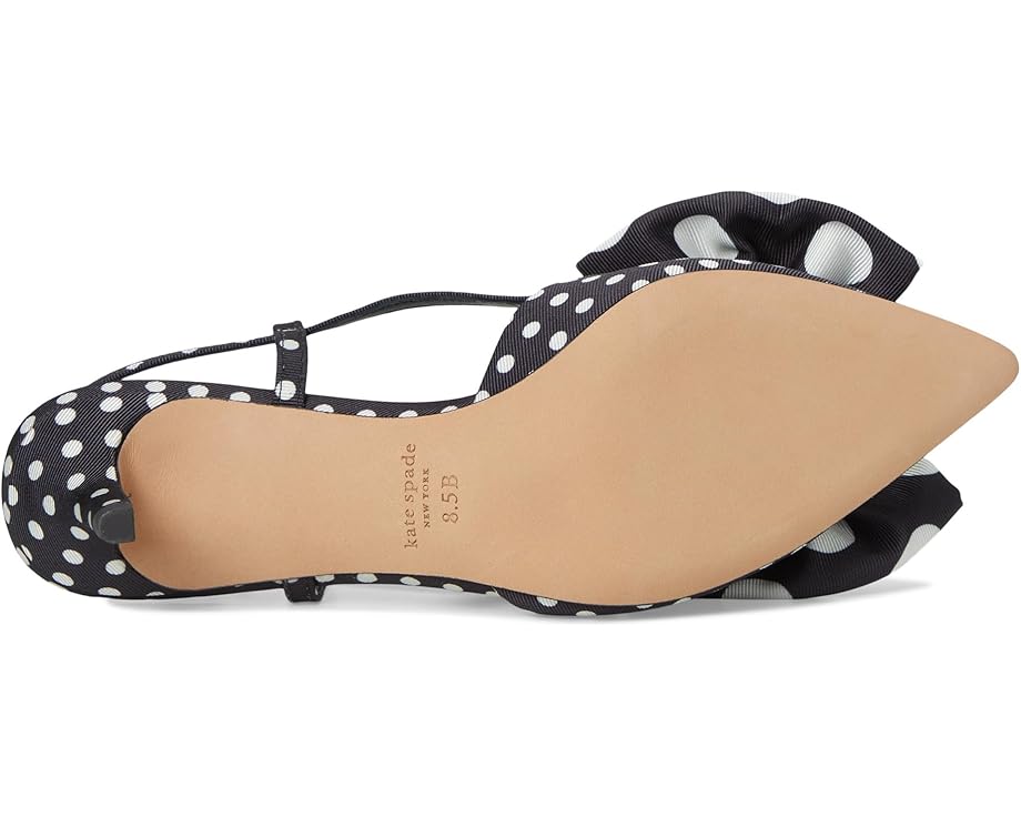 Туфли Kate Spade New York Rue Slingback Mid Heel, цвет Black/Cream — фото 3