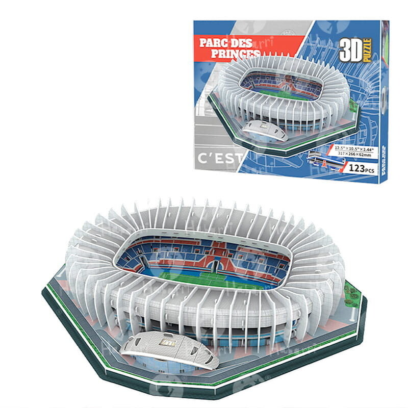 

Футбольный стадион - PARC DES PRINCES - FC Paris Saint Germain - 3D пазл 123 детали HABARRI