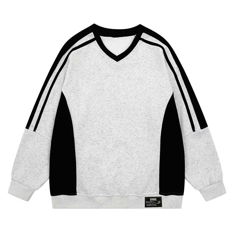 

Свитшот Unisex V-образный вырез Moderate Regular ZIAREL, серый