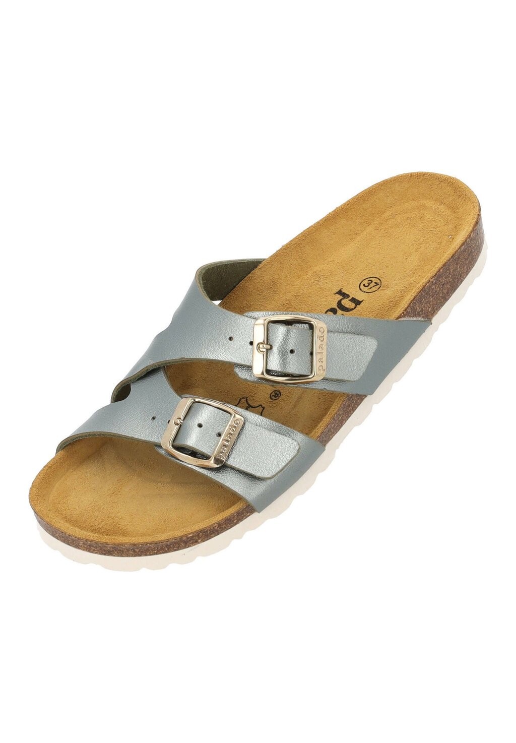 Туфли-мюли на плоской подошве ARRILA PF Palado, цвет khaki metallic — фото 2