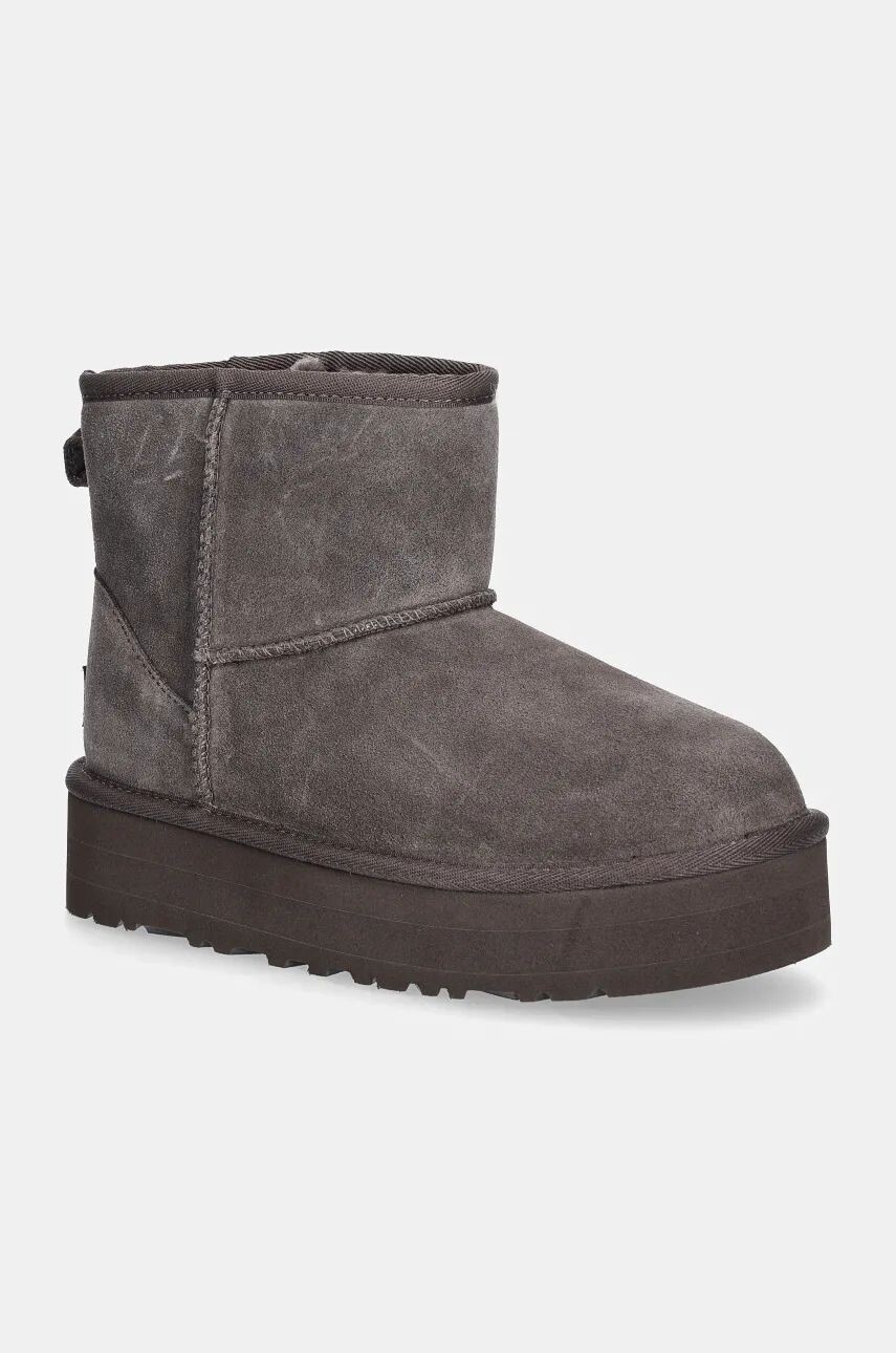 

Детские зимние сапоги UGG CLASSIC MINI PLATFORM, коричневый