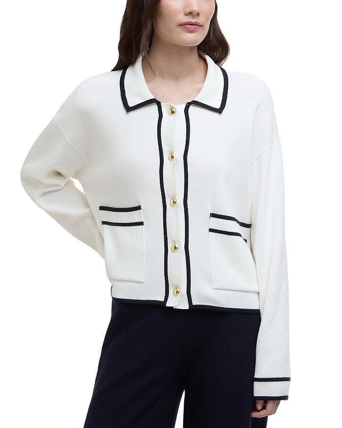 

Вязаный кардиган Жасмин Barbour, белый