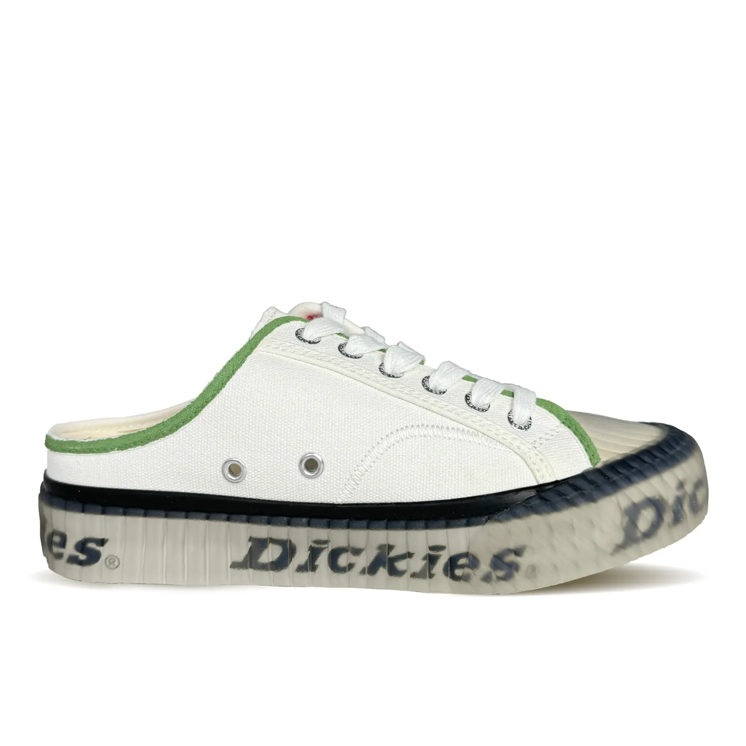 

Кеды унисекс низкие белые зеленые Dickies