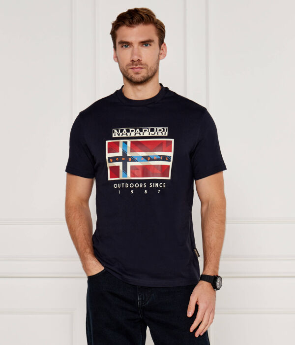 

Футболка Regular Fit Napapijri, синий