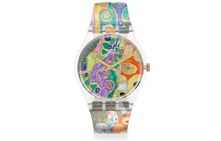 

SWATCH Часы Unisex 34mm Purple Watch GZ349, Saffron
