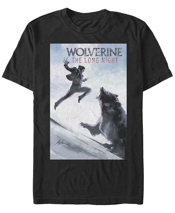 

Мужская футболка Wolverine с коротким рукавом и круглым вырезом Fifth Sun, черный