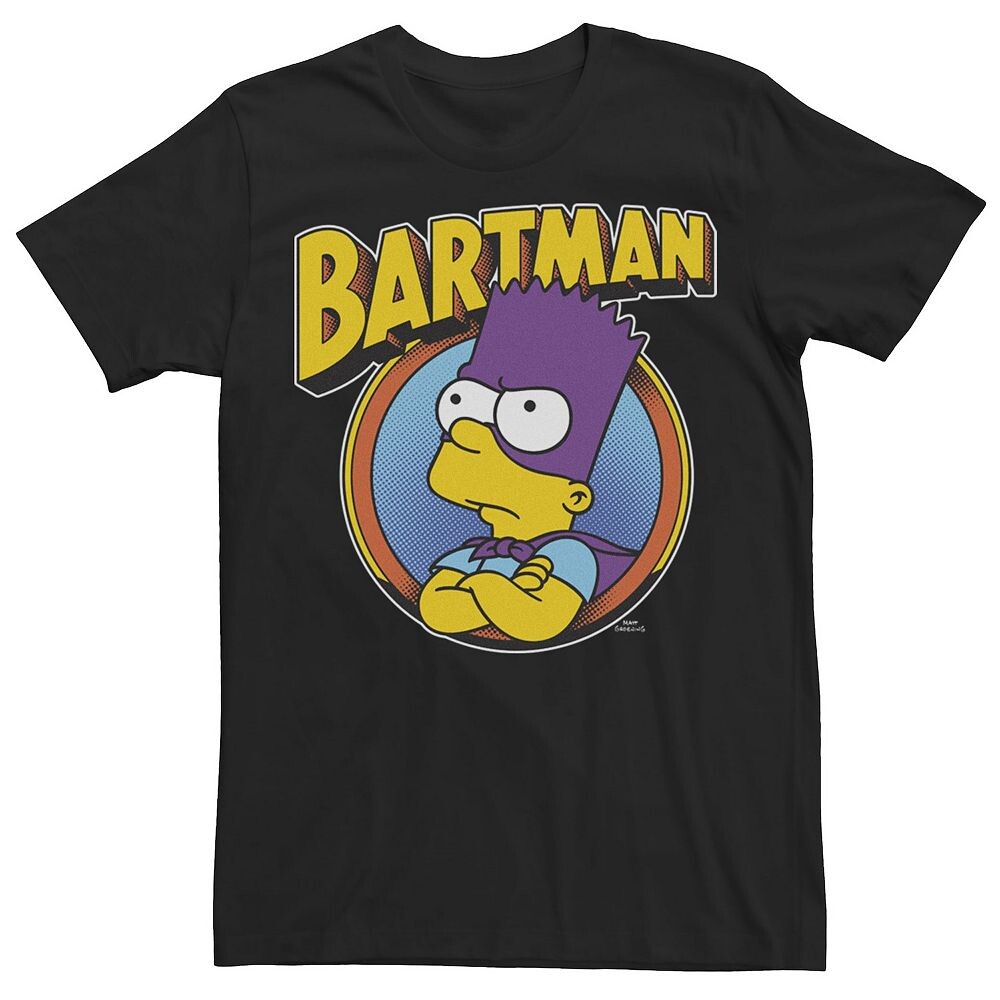 

Мужская футболка The Simpsons Bartman Hero Shot Licensed Character, черный