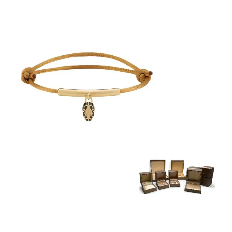 

BVLGARI Серпанти Форевер браслет из ткани золотой унисекс