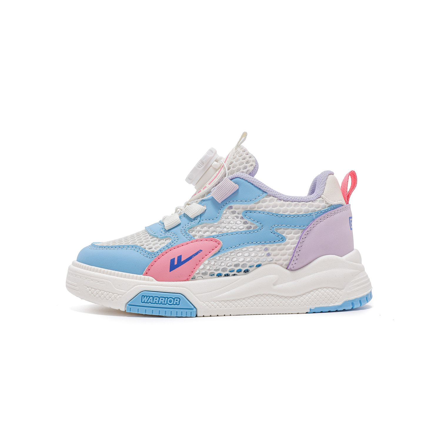 

Дышащие легкие амортизирующие низкие детские скейтбординг кроссовки WARRIOR, бежевый/фиолетовый