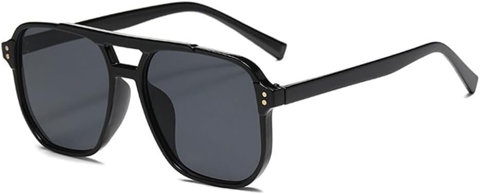 

Солнцезащитные очки Double Bridges Candy Color для женщин, градиентные, с защитой от УФ-излучения UV400, в стиле панк, с заклепками, для занятий спортом на открытом воздухе, бега и езды Generic, Black Gray