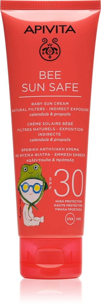 

Детский солнцезащитный крем Bee Sun Safe SPF 30, солнцезащитный крем для детей SPF 30 Apivita, 100 мл