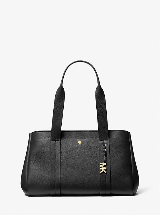 

Большая сумка Romee из шагреневой кожи Michael Kors, черный