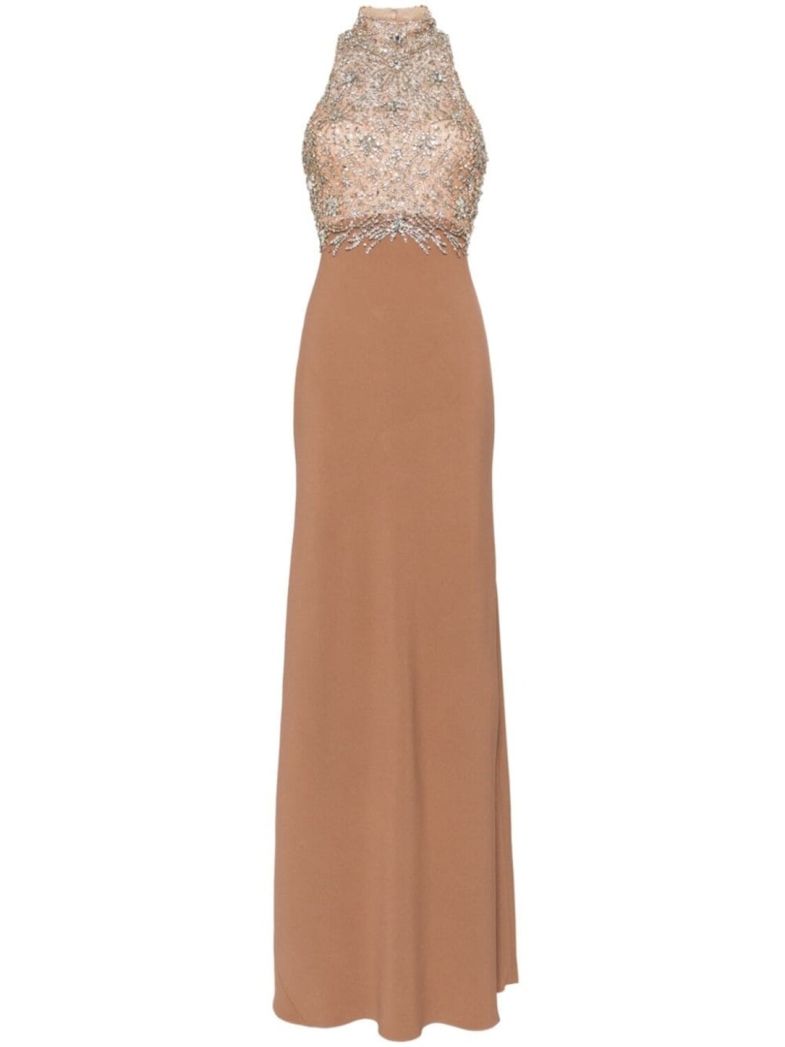 

Jenny Packham вечернее платье Orion с кристаллами, коричневый