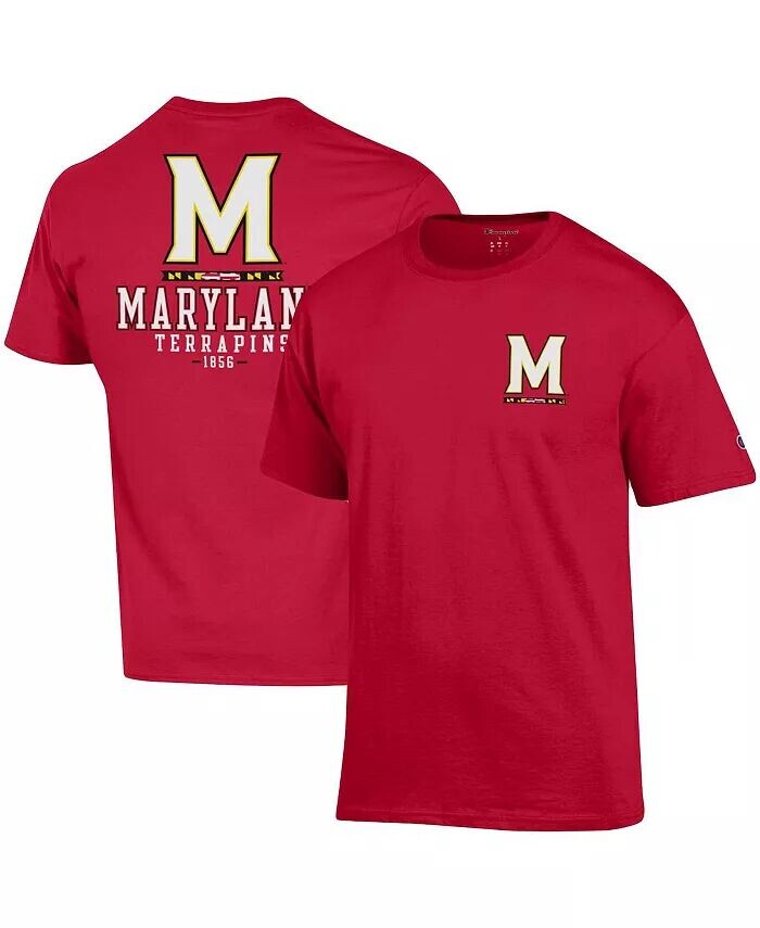

Мужская красная футболка Maryland Terrapins Stack 2-Hit Champion, красный