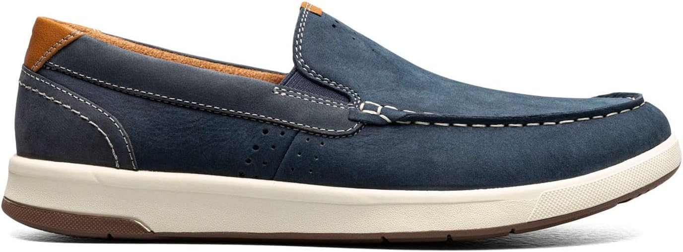 Мужские слипоны Florsheim, с перекрестным швом на носке, темно-синий — фото 2
