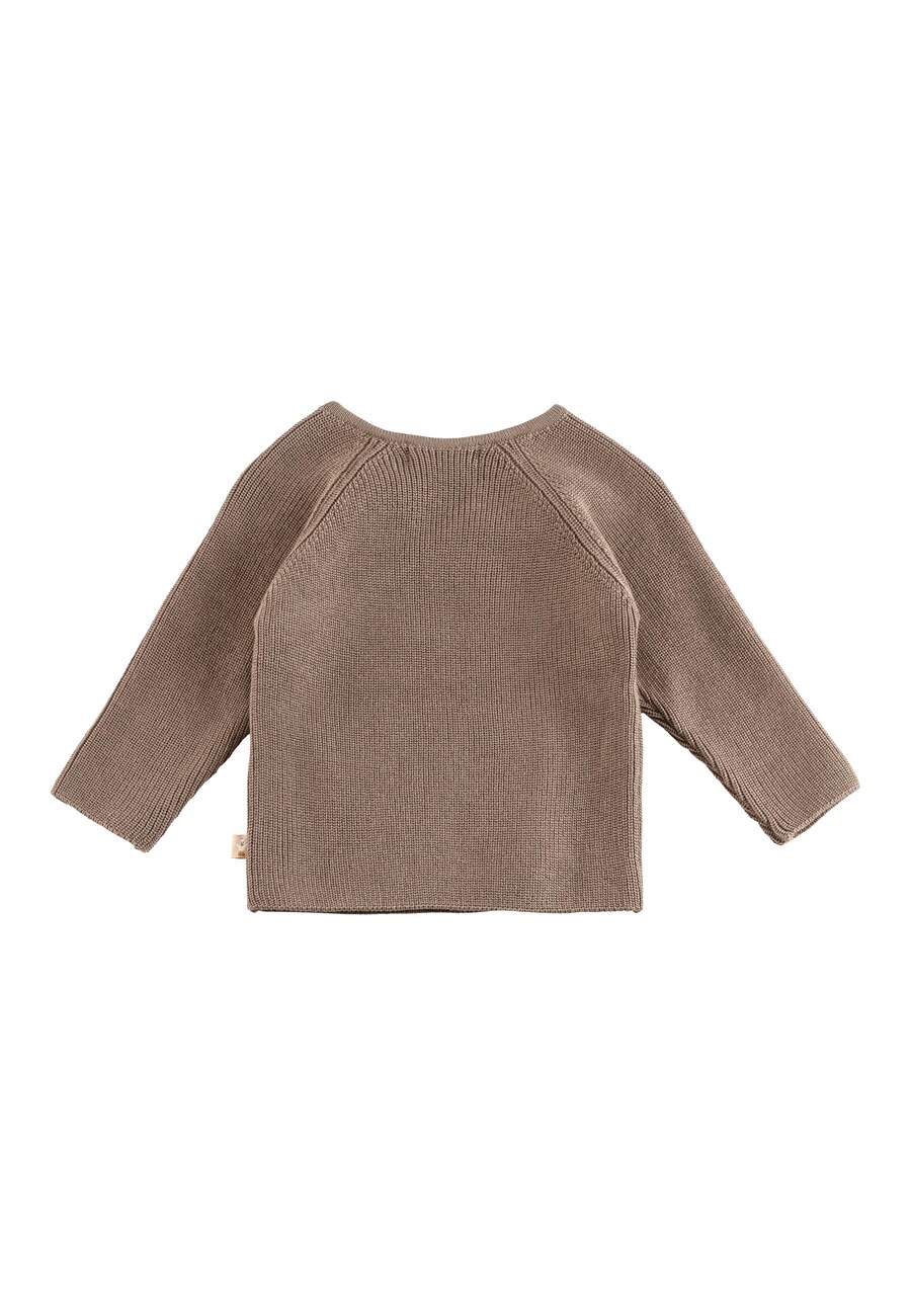 Вязаный кардиган STERNTALER Knit Cardigan, коричневый — фото 2