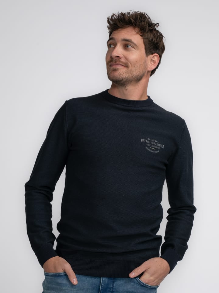 

Пуловер Petrol Industries Feinstrickpullover Tok, синий