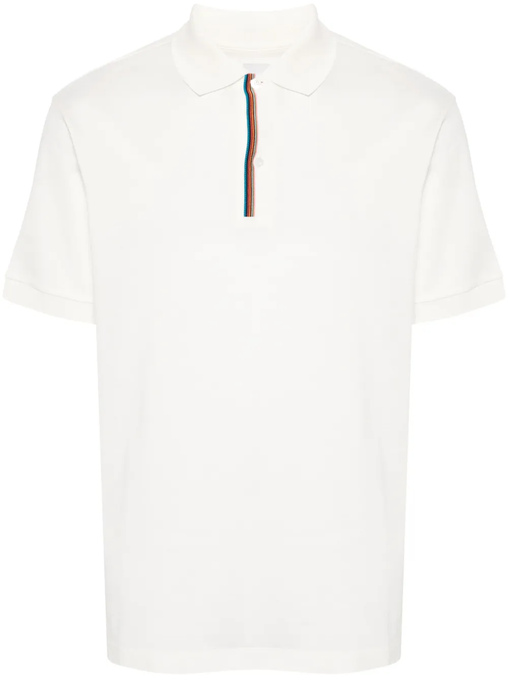 

Рубашка поло с отделкой Signature Stripe Paul Smith, белый