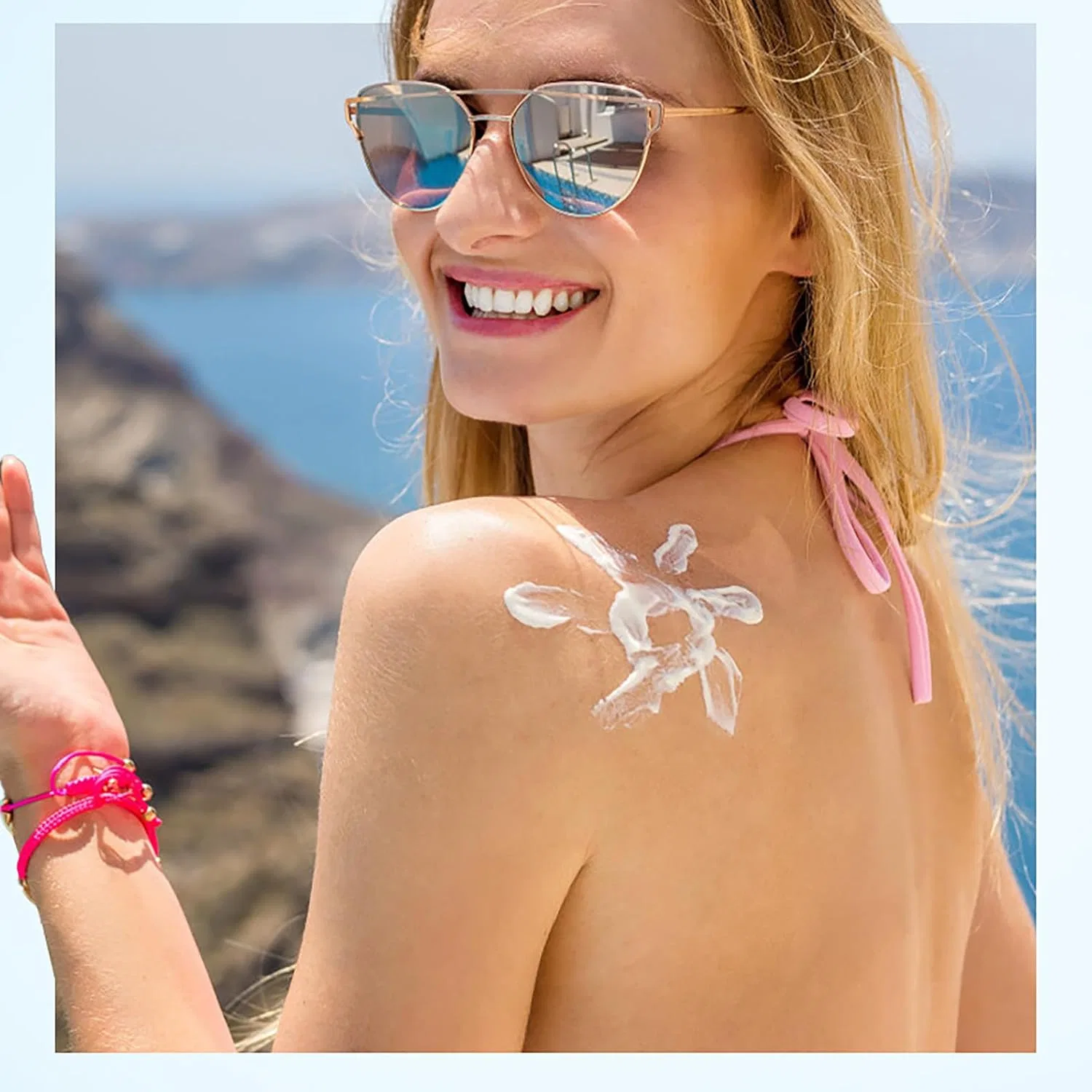 Солнцезащитный крем для лица и тела SPF 50+ PA+++ освежающий водостойкий, оранжевый Generic — фото 3
