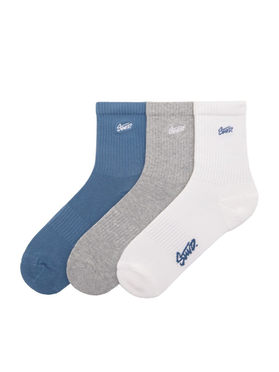 

Носки Pull&Bear, цвет Blue/mottled grey/White