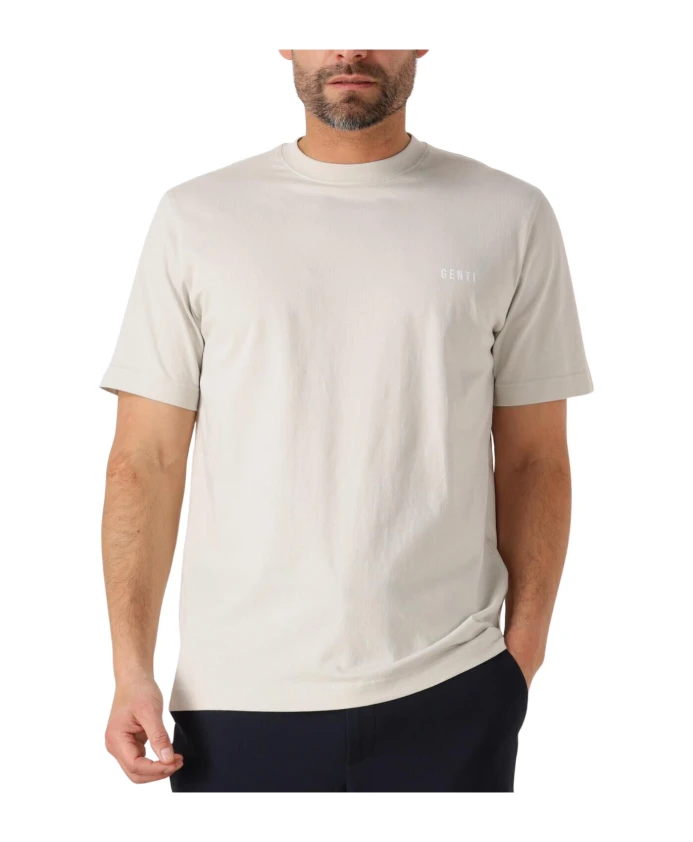 

Мужская футболка песочного цвета для максимального комфорта. Genti, серый