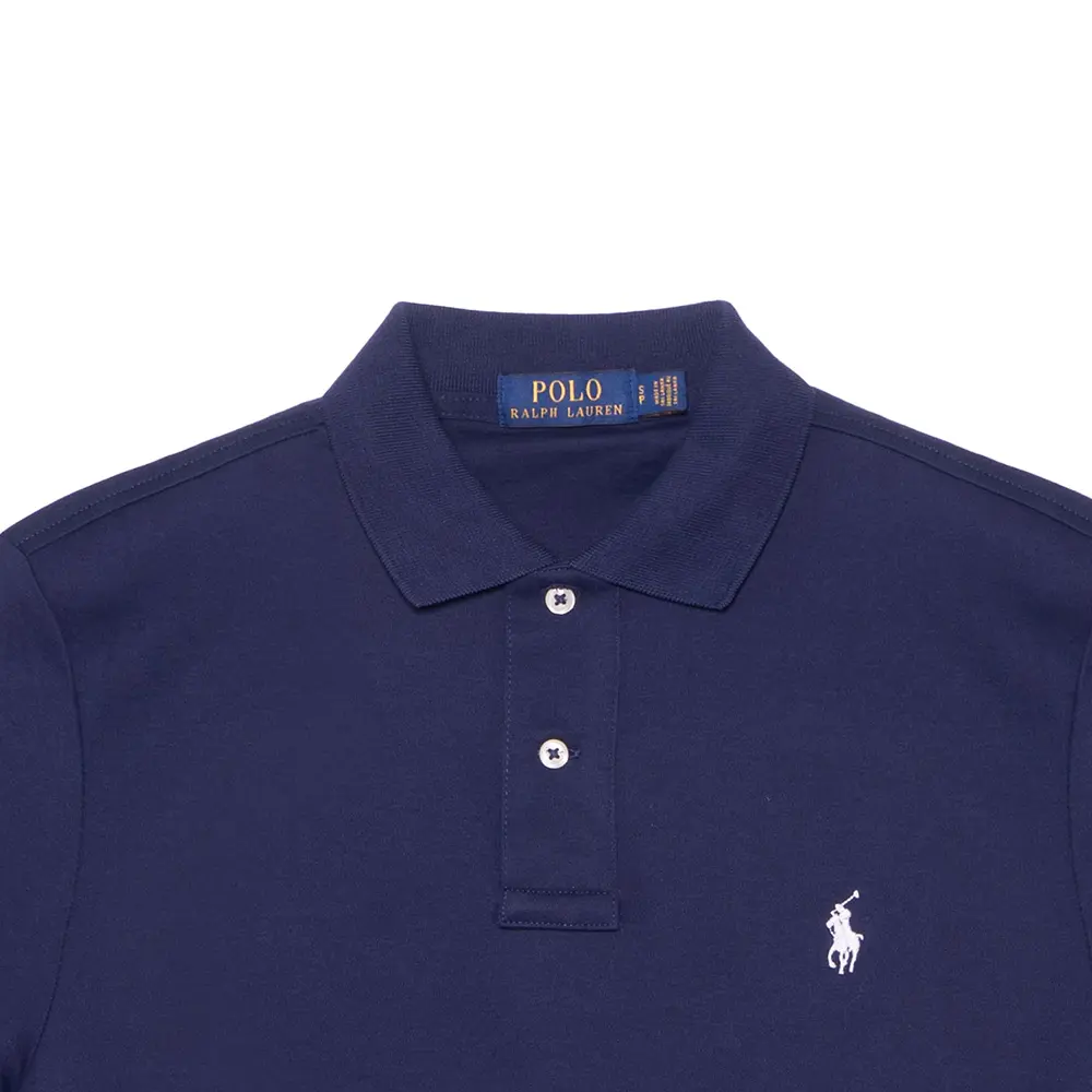 SS22 Футболка поло мужская темно-синяя Polo Ralph Lauren — фото 3
