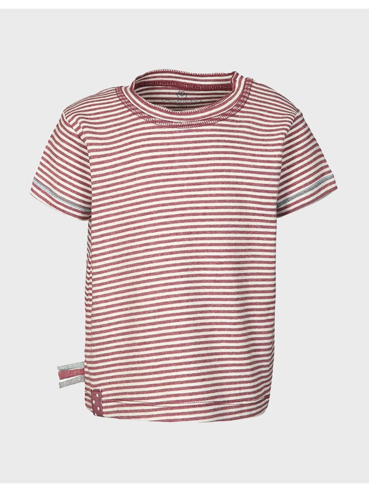 

Детская футболка с короткими рукавами цвета Бордо-меланж OrganicEra