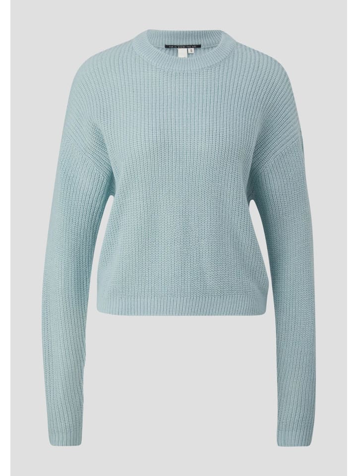 

QS Вязаный свитер цвета 6103_светло-бирюзовый