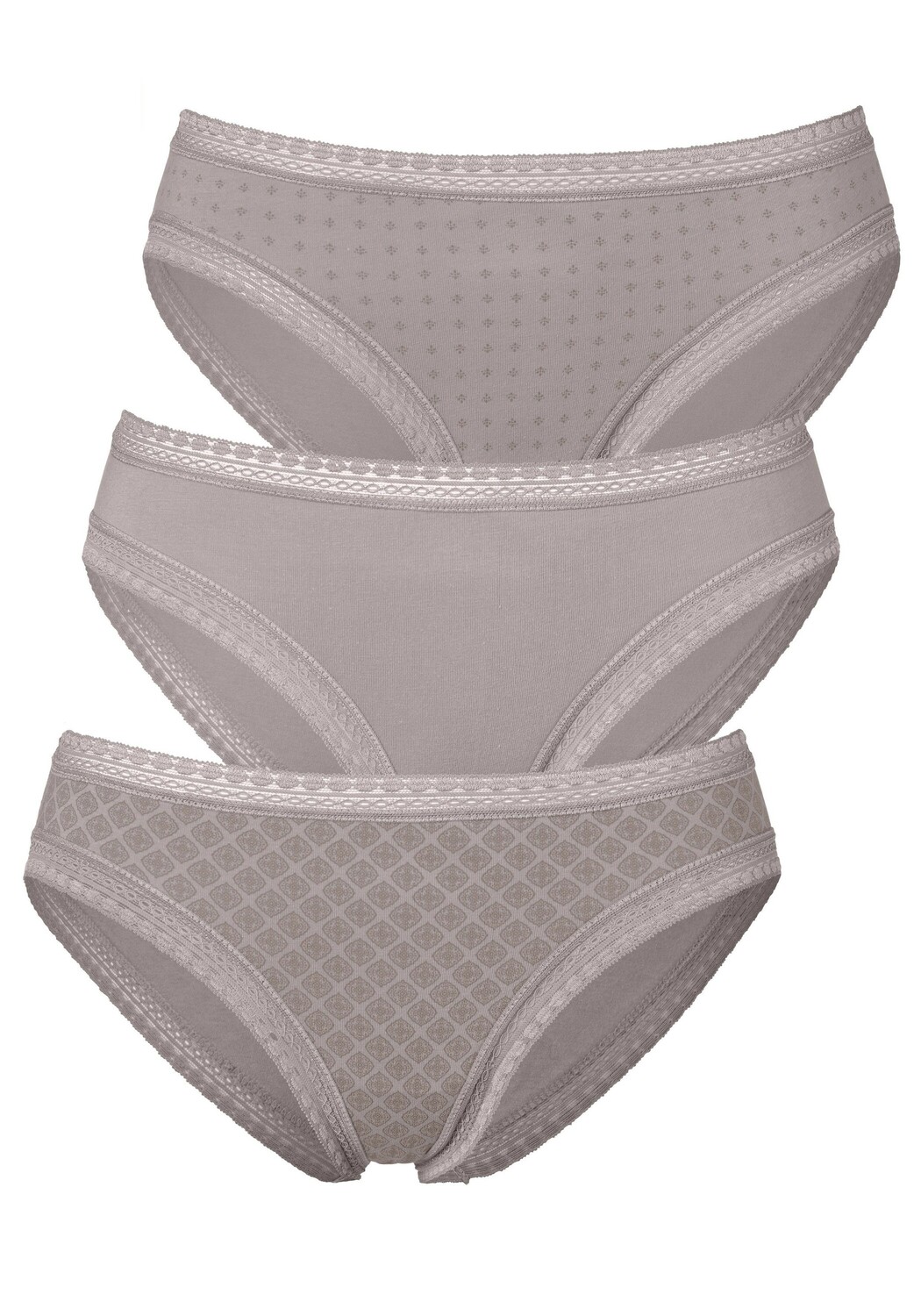 

Трусы LASCANA Bikini, серо коричневый