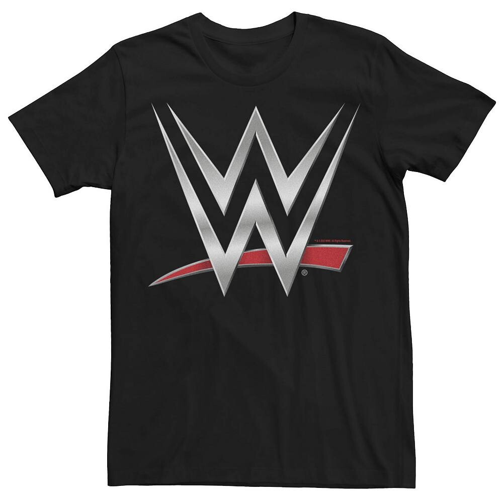

Мужская хромированная футболка WWE с логотипом WWE Licensed Character, черный