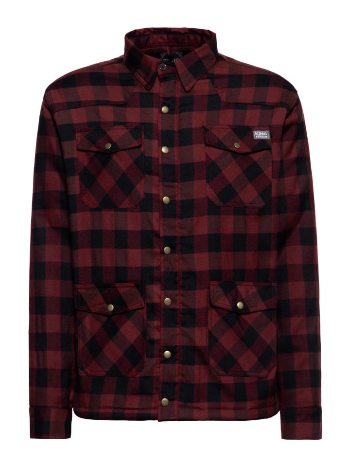 

Зимняя рубашка King Kerosin бордового цвета King Kerosin